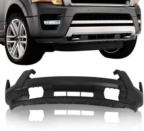 Front Lower Bumper Cover Fascia Primed Fit for Ford Expedition 2015 2016 2017, Front Bumper Lower Cover Valance, OE FL1Z17D957CPTM FL1Z17D957CA FO1015124C in Kuwait