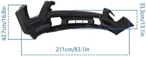 Front Lower Bumper Cover Fascia Primed Fit for Ford Expedition 2015 2016 2017, Front Bumper Lower Cover Valance, OE FL1Z17D957CPTM FL1Z17D957CA FO1015124C in Kuwait