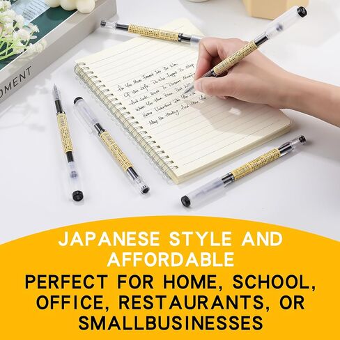 Japanese Style 60 Pack Black Ballpoint Pens Bulk, 0.35mm Extra Fine Point, No Bleed No Smear, Cap Design for School Office Teacher Bulk Buying Wholesale Journaling in Saudi Arabia