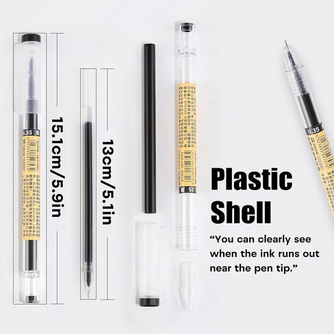 Japanese Style 60 Pack Black Ballpoint Pens Bulk, 0.35mm Extra Fine Point, No Bleed No Smear, Cap Design for School Office Teacher Bulk Buying Wholesale Journaling in Saudi Arabia