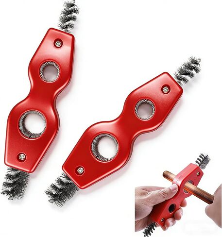 2 PCS Car Battery Terminal Cleaner Spray, 4-in-1 Battery Post Cleaner Brush with Steel Wire, Cleaning Tool for Terminals and Pipes, Universal for Most Cars, Trucks, SUVs (Black) in Saudi Arabia