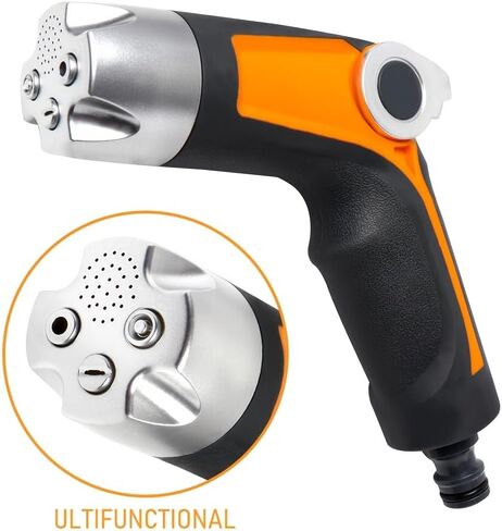 Heavy-Duty High-Pressure Water Gun with Adjustable Nozzle, Powerful Spray for Car Wash, Garden, Driveway, Modern Sprayer Compatible with Hose Connections for Home, Commercial, and Heavy-Cleaning Tasks in Kuwait