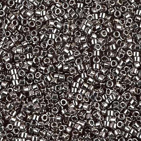 Miyuki Delica Seed Beads Bundle: Size 11/0, Metallics Collection DB021, DB022L, DB040-3 Tubes of 7.2 Grams ea in Kuwait
