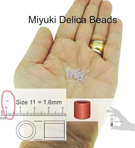 Miyuki Delica Seed Beads Bundle: Size 11/0, Metallics Collection DB021, DB022L, DB040-3 Tubes of 7.2 Grams ea in Kuwait