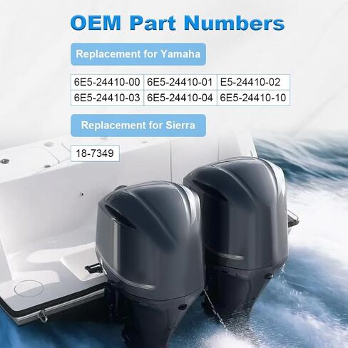 WATERWICH Fuel Pump Assy Compatible with 6E5-24410-00 Yamaha Outboard 115HP 130HP 150HP 175HP 200HP 225HP 250HP 300HP Replacement for Sierra 18-7349 6e5-24410-03-00 (3PCS) in Kuwait