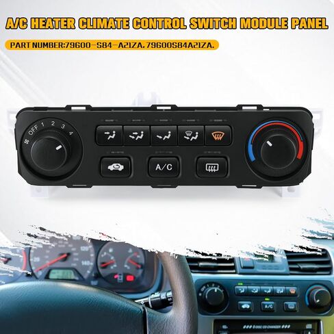 لوحة وحدة تبديل التحكم في المناخ لسخان Honda Accord 1998-2000 متوافقة مع لوحة التحكم Honda Odyssey AC 1998-2004 79600S84A01ZA 599-268 in Saudi Arabia