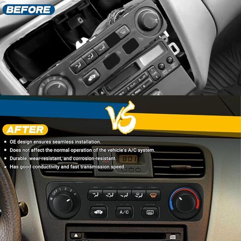 لوحة وحدة تبديل التحكم في المناخ لسخان Honda Accord 1998-2000 متوافقة مع لوحة التحكم Honda Odyssey AC 1998-2004 79600S84A01ZA 599-268 in Saudi Arabia