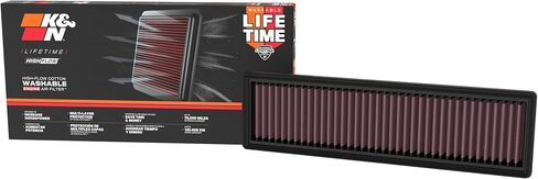 K&N High-Flow Original Lifetime Engine Air Filter: Increase Power: Premium, Washable: Compatible with 2023-2026 FORD/LINCOLLN: (See Product Descriptions for Select Models), 33-5151 in Saudi Arabia
