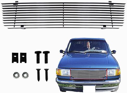 Compatible with Ford Ranger 1993-1997 Main Upper Chrome Billet Grille Aluminium Front Grille Grill Insert Fits 1994 1995 1996 in Saudi Arabia