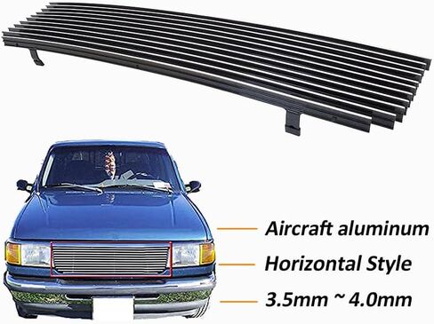 Compatible with Ford Ranger 1993-1997 Main Upper Chrome Billet Grille Aluminium Front Grille Grill Insert Fits 1994 1995 1996 in Saudi Arabia