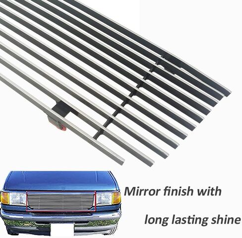 Compatible with Ford Ranger 1993-1997 Main Upper Chrome Billet Grille Aluminium Front Grille Grill Insert Fits 1994 1995 1996 in Saudi Arabia