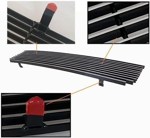Compatible with Ford Ranger 1993-1997 Main Upper Chrome Billet Grille Aluminium Front Grille Grill Insert Fits 1994 1995 1996 in Saudi Arabia