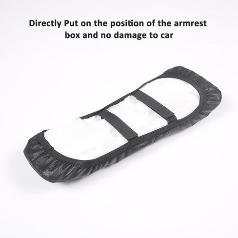 وسادة وحدة التحكم المركزية للسيارة BMW X1 U11 2023-2024 غطاء مسند ذراع السيارة وسادة جلدية مقاومة للماء مسند ذراع السيارة ملحقات حامي صندوق المقعد (أسود) in Kuwait