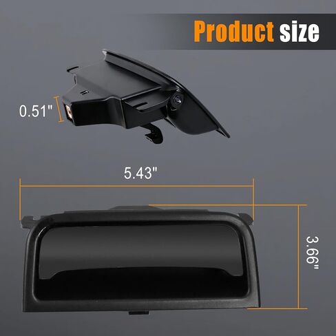 22792217 22861304 Black Center Console Latch Compatible with Chevy Silverado Suburban Tahoe GMC Sierra Yukon 2014-2020 Black in Saudi Arabia