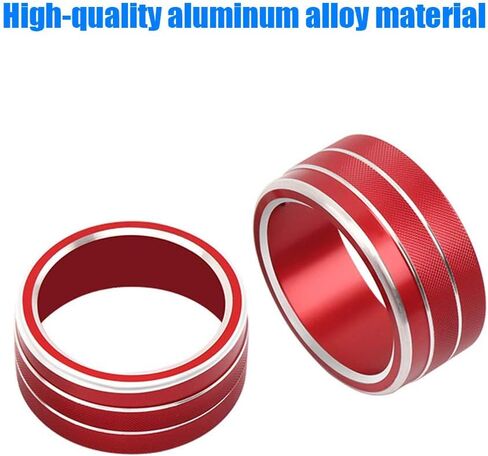 XITER Center Console Knobs AC Air Conditioning Button Audio Function Rear Mirror Knob Switch Cover Trim Compatible with Nissan Altima 2019 2020 2021-2025/Rogue 2021 2022 2023 2024 2025 2026(RED) in Kuwait