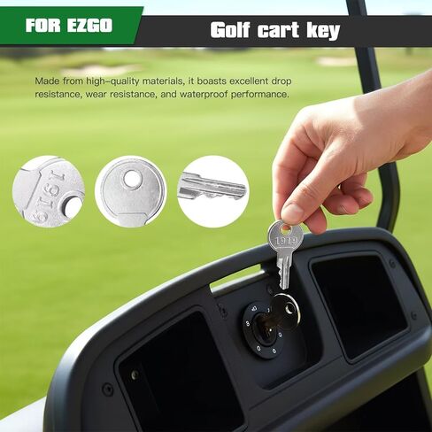 25Pcs Ignition Keys Replace for EZGO Golf Cart Key, Fit for 1981 EZGO and Newer Golf Cart, Reference 17063-G01, 17063G1 in Saudi Arabia