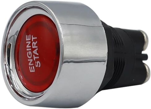 Car Engine Start Push Button, Keyless Start Button Ignition Starter, Fit For All Vehicles, 12V24V 50A(Red) in Saudi Arabia