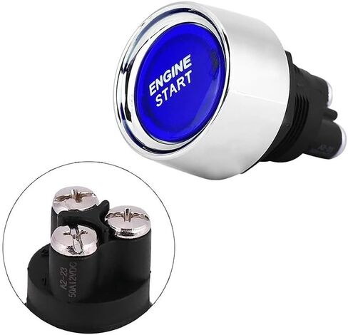 Car Engine Start Push Button, Keyless Start Button Ignition Starter, Fit For All Vehicles, 12V24V 50A(Red) in Saudi Arabia