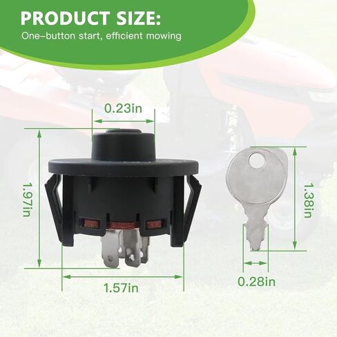 430120 1172221 1160229 Ignition Switch with Key 5 Terminals Compatible with Toro 74621 TimeCutter SS 3200 Riding Mower in Saudi Arabia