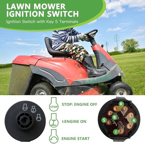 430120 1172221 1160229 Ignition Switch with Key 5 Terminals Compatible with Toro 74621 TimeCutter SS 3200 Riding Mower in Saudi Arabia