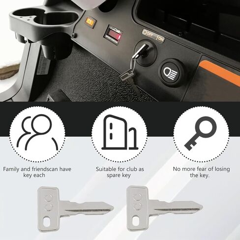 Upgraded 1920 1012505 AM10079 Ignition Key Replacement Compatible for Golf Cart DS 1982, Easy to Install, 25PCS in Saudi Arabia