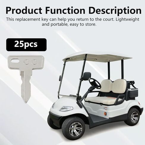 Upgraded 1920 1012505 AM10079 Ignition Key Replacement Compatible for Golf Cart DS 1982, Easy to Install, 25PCS in Saudi Arabia