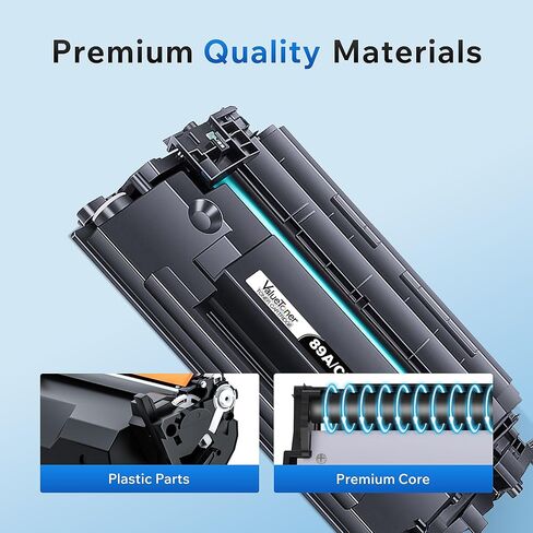 خرطوشة حبر 89A سوداء (إنتاجية عالية 5000 صفحة) متوافقة مع HP 89A CF289A 89X CF289X لطابعة HP LaserJet M507 M507dn M507n M507X M507dng M528 M528dn M528f M528Z M528C Series (عبوتان) in Kuwait