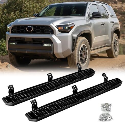 US Stock 2Pcs Running Boards Fits for 4Runner N500 2024 2025 2026 Side Steps Nerf Bars (with Brackets&Installation Guides) in Saudi Arabia