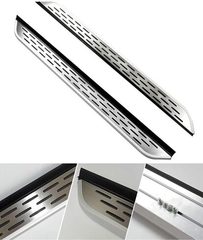 2Pcs Silver Running Boards Side Step Pedal Fits for Toyota Grand Highlander 2023 2024 2025 2026 Fixed Foot Step Pedal Rail Board Stair with Brackets in Saudi Arabia