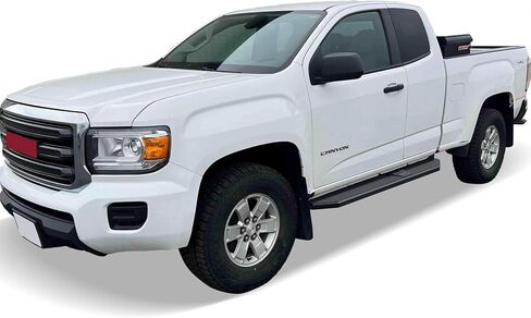 APS Black Stainless Steel Running Boards Compatible with Chevy Colorado GMC Canyon 2015-2022 Extended Cab (Side Steps Side Bars) 6in Wide in Kuwait
