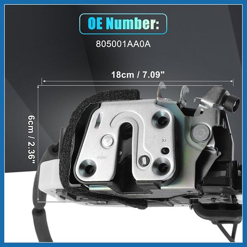 Replacement Front Right Passenger Side Power Door Lock Actuator Motor with Cable for Nissan Murano 09-14 Door Latch Actuator Assembly Replace No.805001AA0A Black Item Replacement in Kuwait