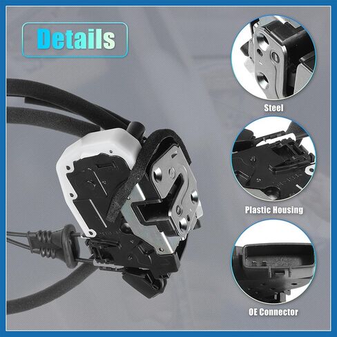 Replacement Front Right Passenger Side Power Door Lock Actuator Motor with Cable for Nissan Murano 09-14 Door Latch Actuator Assembly Replace No.805001AA0A Black Item Replacement in Kuwait