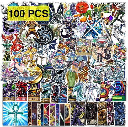 Anime Game Stickers（100 Pcs） Gaming Vinyl Decals Gifts Merch Party Supplies Accessories for Water Bottles Skateboard Luggage Scrapbook Kids Teens Adult in Kuwait