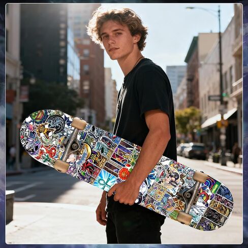 Anime Game Stickers（100 Pcs） Gaming Vinyl Decals Gifts Merch Party Supplies Accessories for Water Bottles Skateboard Luggage Scrapbook Kids Teens Adult in Kuwait