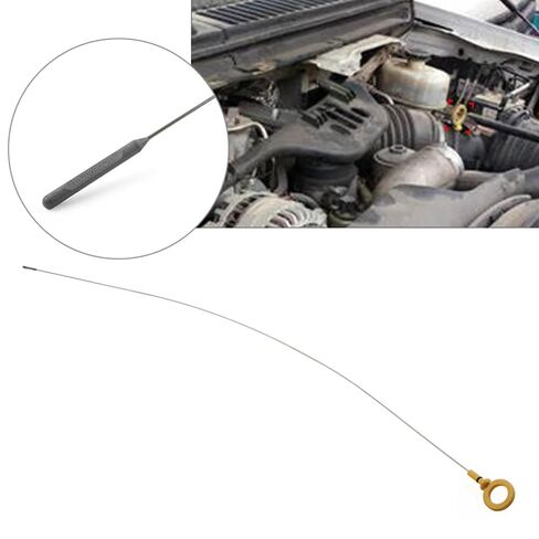 Automotive Oil Level Gauge Compatible with F-450 for F-550 for Super for Duty 2006 2007 Car Engine Oil Dipstick Accessories Replacement OEM：6C3Z6750A in Kuwait