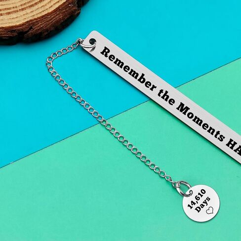 40th Birthday Gift for Women Men Inspirational Bookmark Gifts 40th Anniversary Keepsake Turning 40 Gifts for Coworker Sister Friends Daughter Son Reading Lovers Gift 40 Years Old Birthday Present in Kuwait