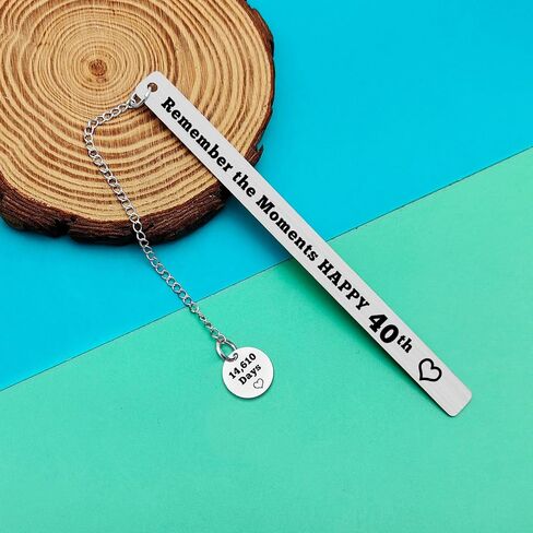 40th Birthday Gift for Women Men Inspirational Bookmark Gifts 40th Anniversary Keepsake Turning 40 Gifts for Coworker Sister Friends Daughter Son Reading Lovers Gift 40 Years Old Birthday Present in Kuwait