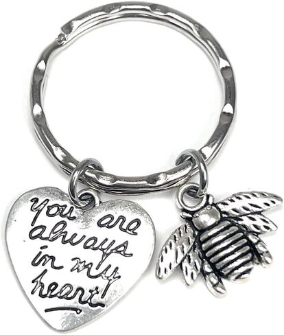 You Are Always in My Heart Remembrance Bereavement Memorial Sympathy Forever My Friend Gift Keepsake In Memory Blessed Missing You Loss of Loved One Hornet Sting Wasp Bumblebee Bee Keychain 110D in Kuwait