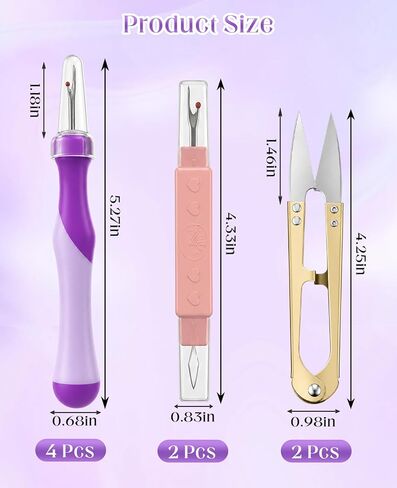 FAMULP 8 PCS Seam Ripper Tool Set, Stitch Remover for Sewing Thread, Embroidery Removal Tool Heavy Duty in Saudi Arabia
