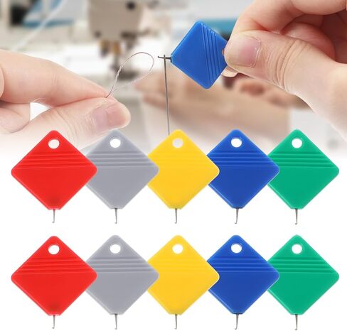 Automatic Needle Threader for Hand Sewing, Embroidery Needle Threader Tool, Sewing Needle Threader for All Needle Sizes, 25 Pack, Multicolor in Saudi Arabia