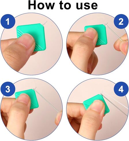 Automatic Needle Threader for Hand Sewing, Embroidery Needle Threader Tool, Sewing Needle Threader for All Needle Sizes, 25 Pack, Multicolor in Saudi Arabia