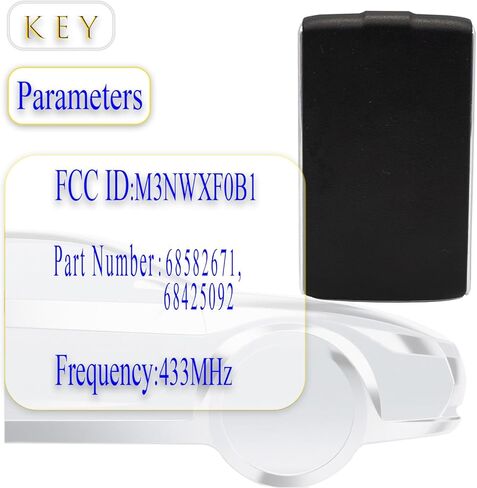 Key fob Replacement fits for Jeep Wagoneer 2021-2023 Grand Wagoneer 2021-2022 Smart Car Keyless Entry Remote Control M3NWXF0B1 433MHz 68582671 68425092 in Saudi Arabia
