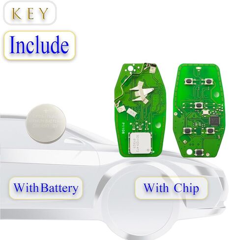 Key fob Replacement fits for Jeep Wagoneer 2021-2023 Grand Wagoneer 2021-2022 Smart Car Keyless Entry Remote Control M3NWXF0B1 433MHz 68582671 68425092 in Saudi Arabia