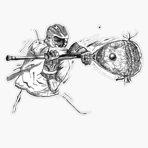 Lacrosse Goalie Vinyl Waterproof Sticker Decal Car Laptop Wall Window Bumper Sticker 5" in Kuwait