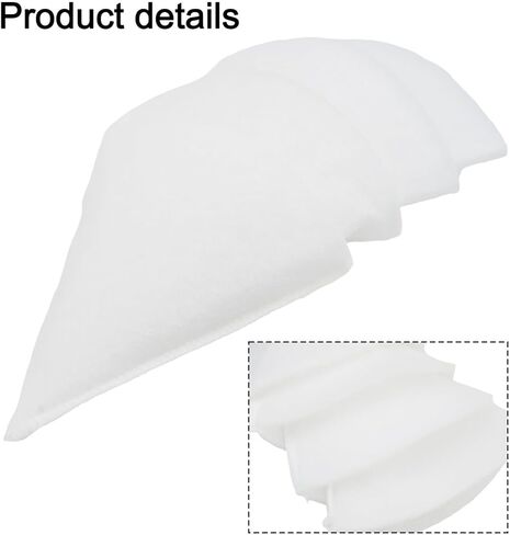 20 Pack G4 Cone Air Filter Set DN125 for Zehnder, for Helios, for Maico, for Pluggit for exhaust Valve Grilles, 180mm White in Saudi Arabia