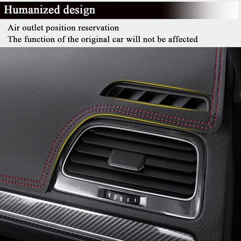 سجادة غطاء لوحة القيادة Rifoda مناسبة لسيارة Hyundai Tucson 2019 2020 2021 (مع فتحة صوت) مادة جلدية مضادة للانزلاق وحدة التحكم المركزية لوحة القيادة وواقي الأشعة فوق البنفسجية ومظلة بدون وهج وخياطة سوداء in Kuwait