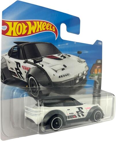 هوت ويلز - مازدا MX-5 مياتا - HW Dream Garage 1/5 - JJJ02 - بطاقة قصيرة - أبيض - ماتيل 2026 - 1:64 - موديل مرخص in Kuwait