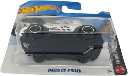 هوت ويلز - مازدا MX-5 مياتا - HW Dream Garage 1/5 - JJJ02 - بطاقة قصيرة - أبيض - ماتيل 2026 - 1:64 - موديل مرخص in Kuwait