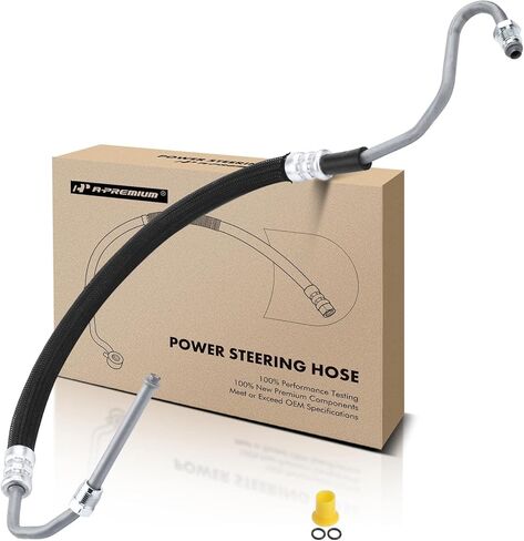 A-Premium Power Steering Pressure Hose Line Assembly Compatible with Ram 2500 2013, L6 6.7L RWD, with O-ring, Hydraulic Brake Booster To Gear in Kuwait