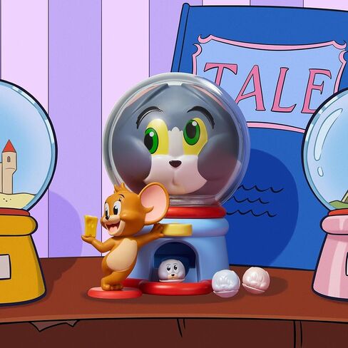 بوب مارت توم وجيري: شخصيات الصندوق العمياء من سلسلة Funfair، ألعاب قابلة للتجميع، ديكورات منزلية، هدايا عيد ميلاد للعطلات للفتيات والفتيان، صندوق واحد in Kuwait